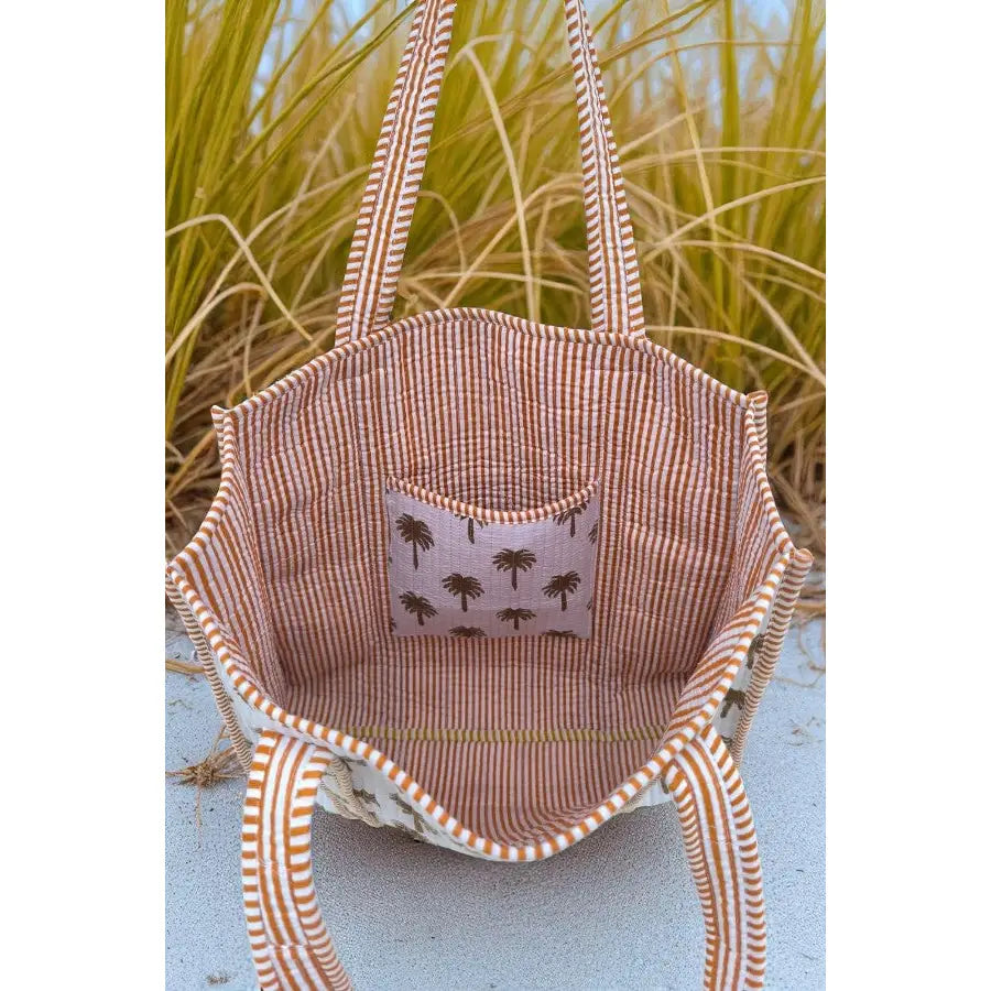 Palm Sunset Tote Bag