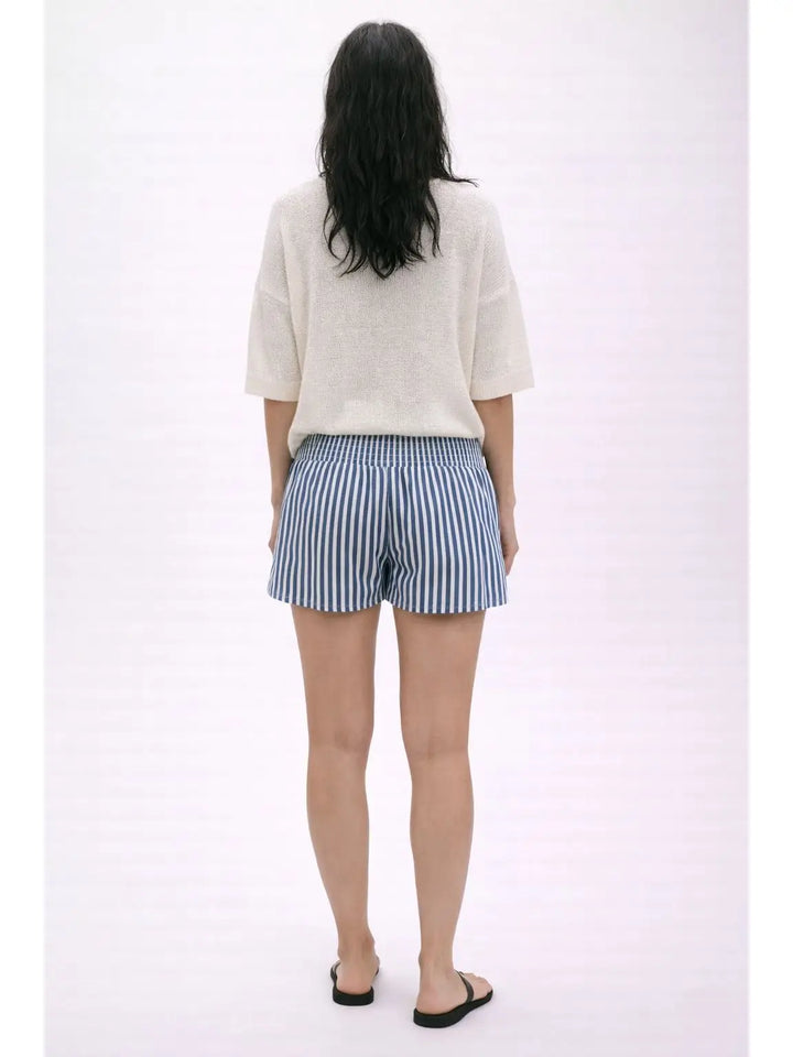 Striped Stretch Waistband Skort