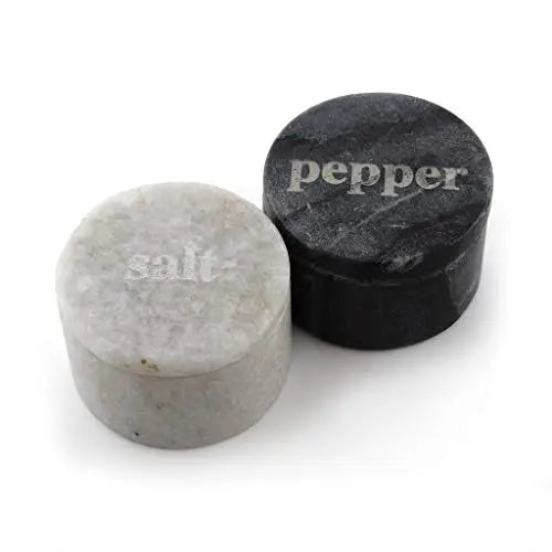 Black & White Marble Salt & Pepper Pinch Pots