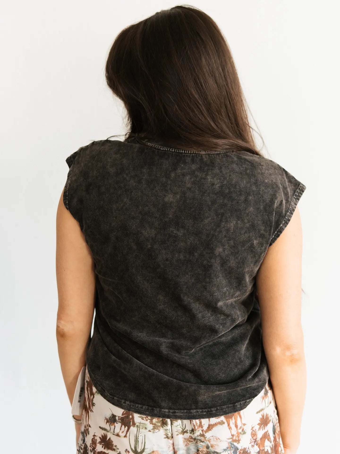 Howdy Vintage Black Tank