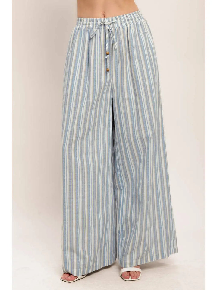 A Striped Woven Pant