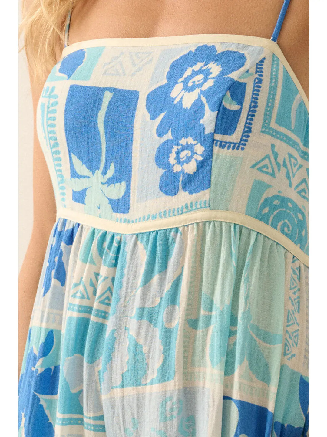 Tropical Floral Ruffled Wide-Leg Cami Jumpsuit