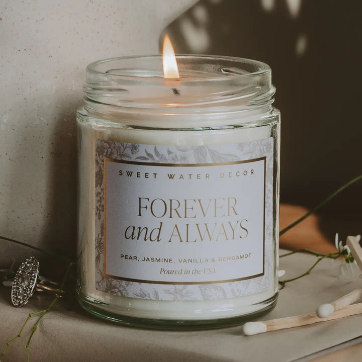 Forever & Always 9 oz Soy Candle - Wedding Gifts | Bride
