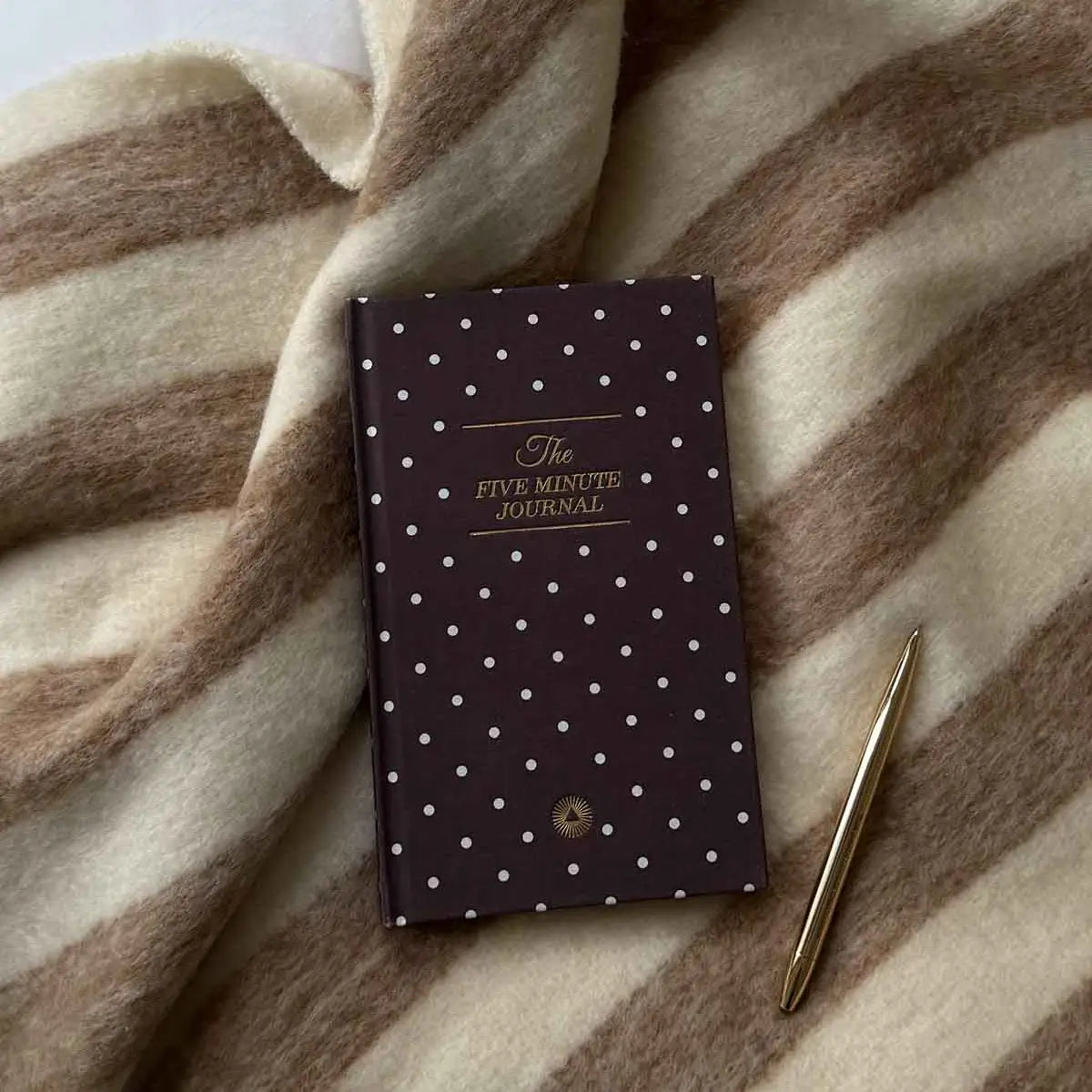 The Five Minute Journal Mocha Polka Dot | Exclusive Print