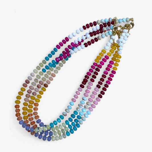 Rainbow Beaded Necklaces