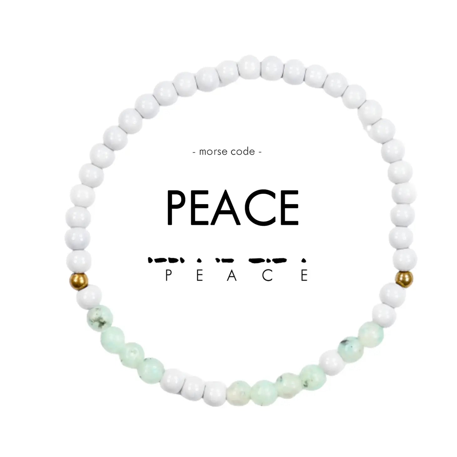 Peace - Morse Code Bracelet
