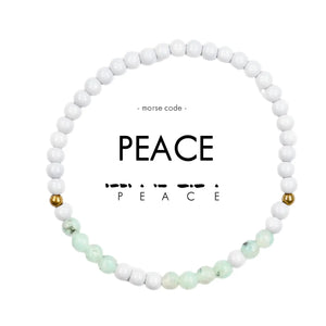 Peace - Morse Code Bracelet