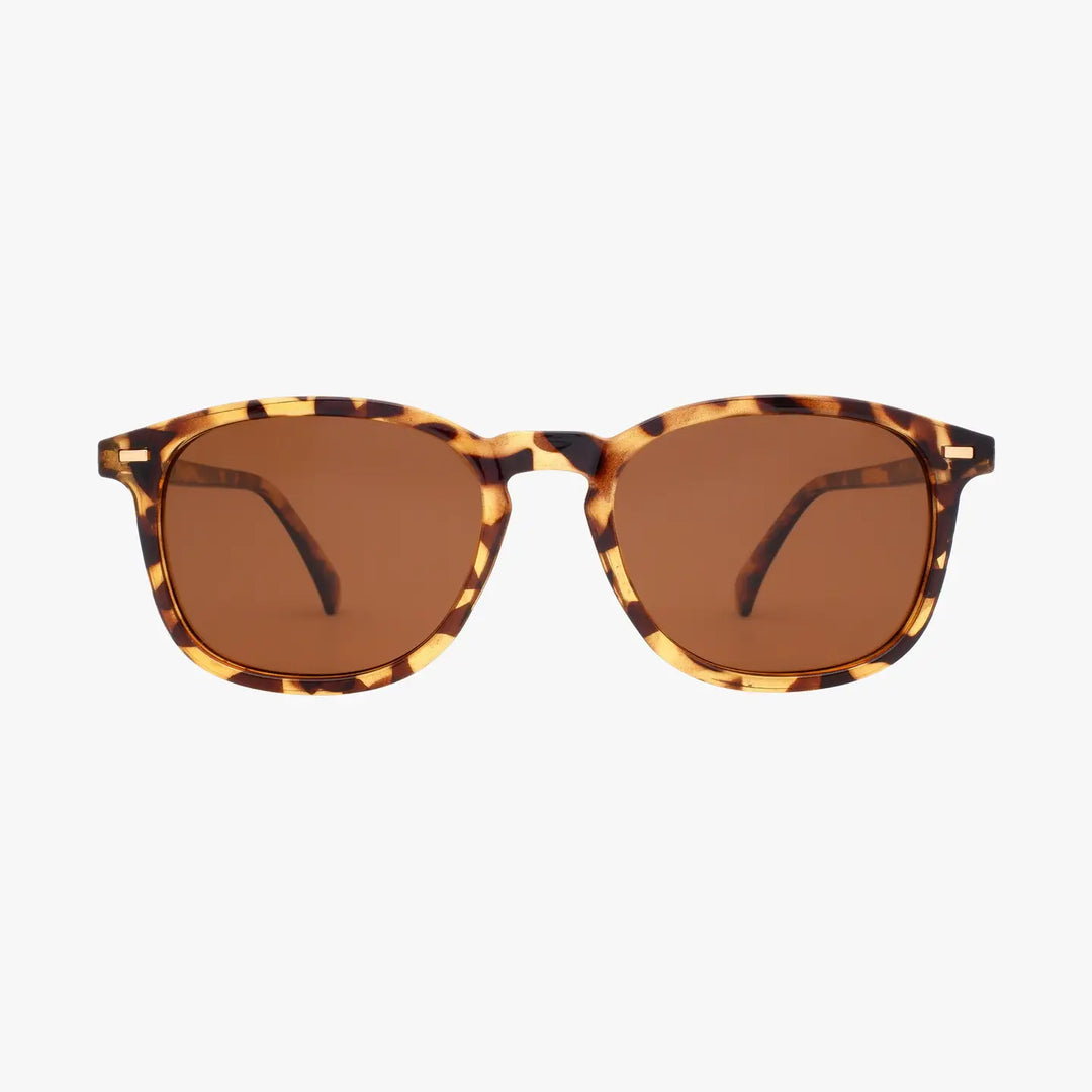 Bean Classic Tort Polarized Unisex Round Classic Sunglasses