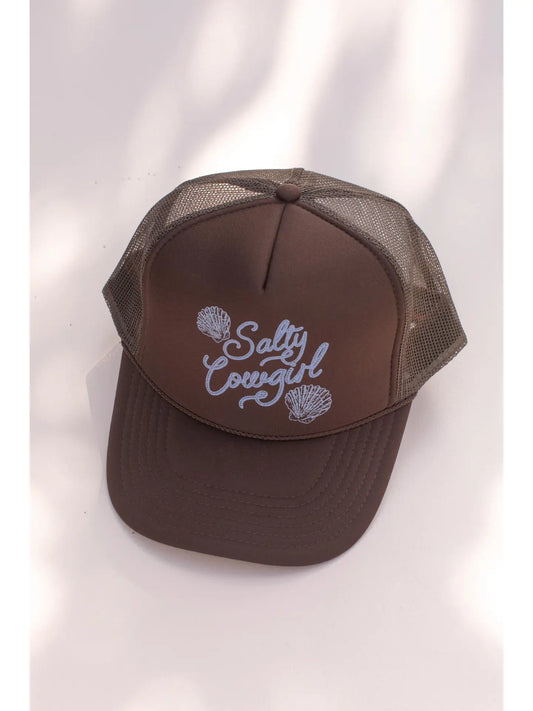 Salty Cowgirl Western Trucker Hat Cap