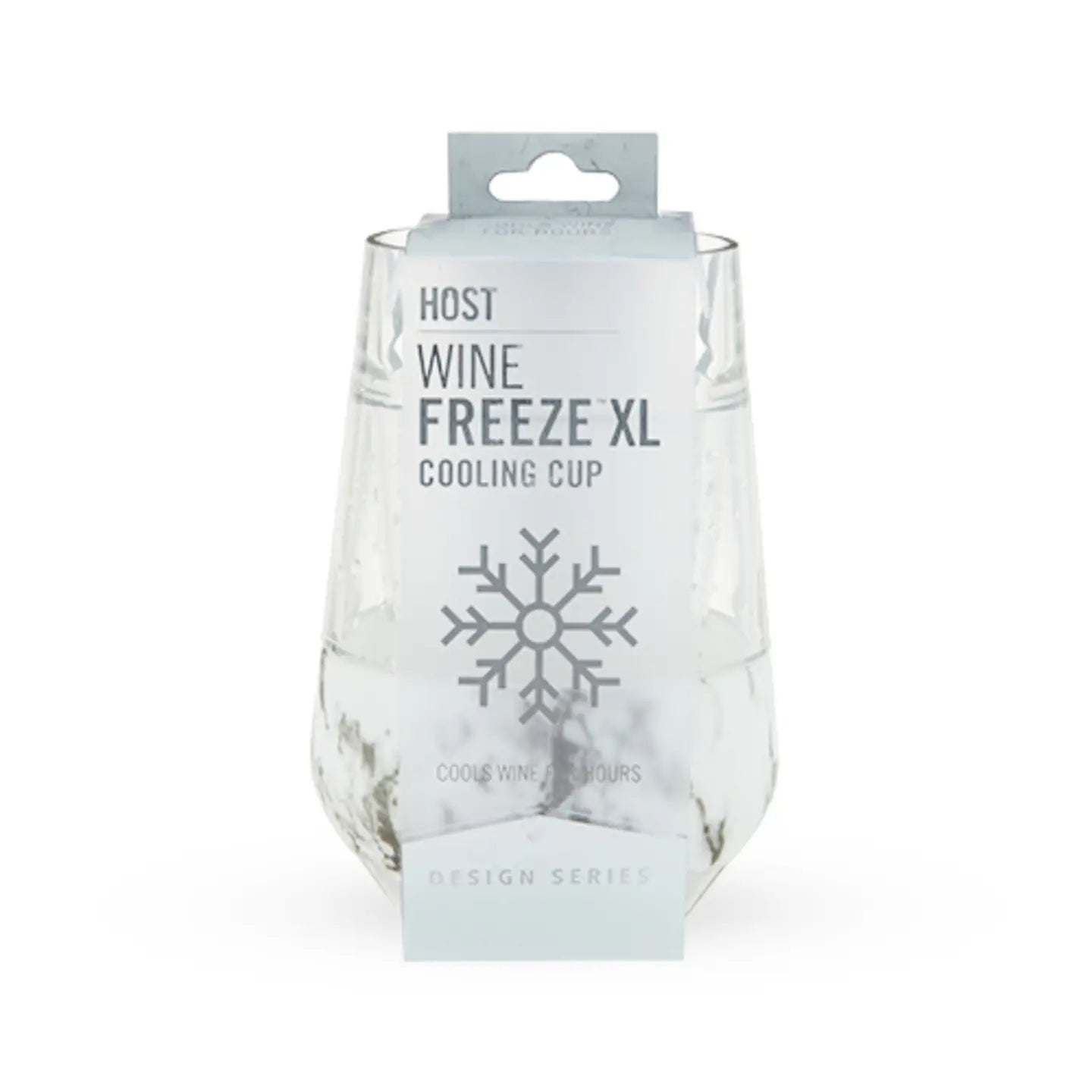 Wine Freeze™ Xl Cooling Cups with Cooling Gel in Marble