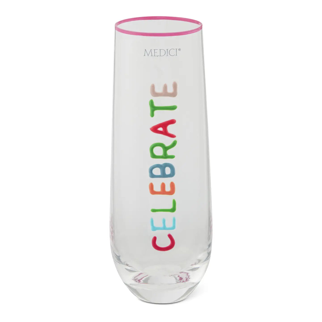 9.8oz Emboss Hp Flute - Celebrate