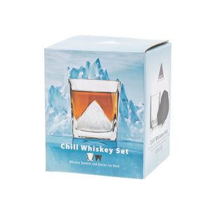 Whiskey Glass and Ice Mold Gift Set