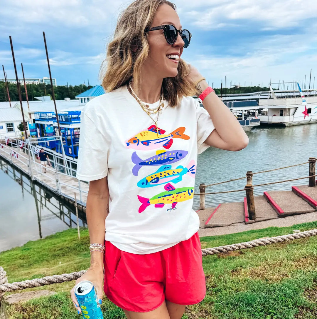 Colorful Fish Graphic Tee