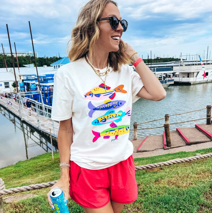 Colorful Fish Graphic Tee