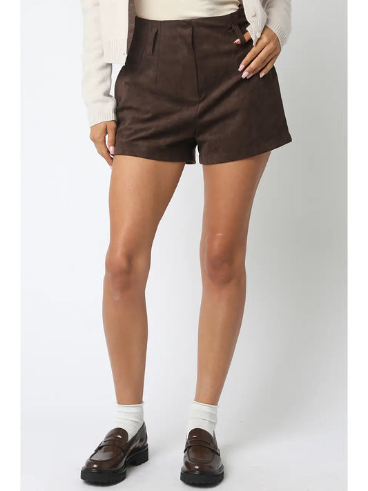 Tanya Suede Shorts