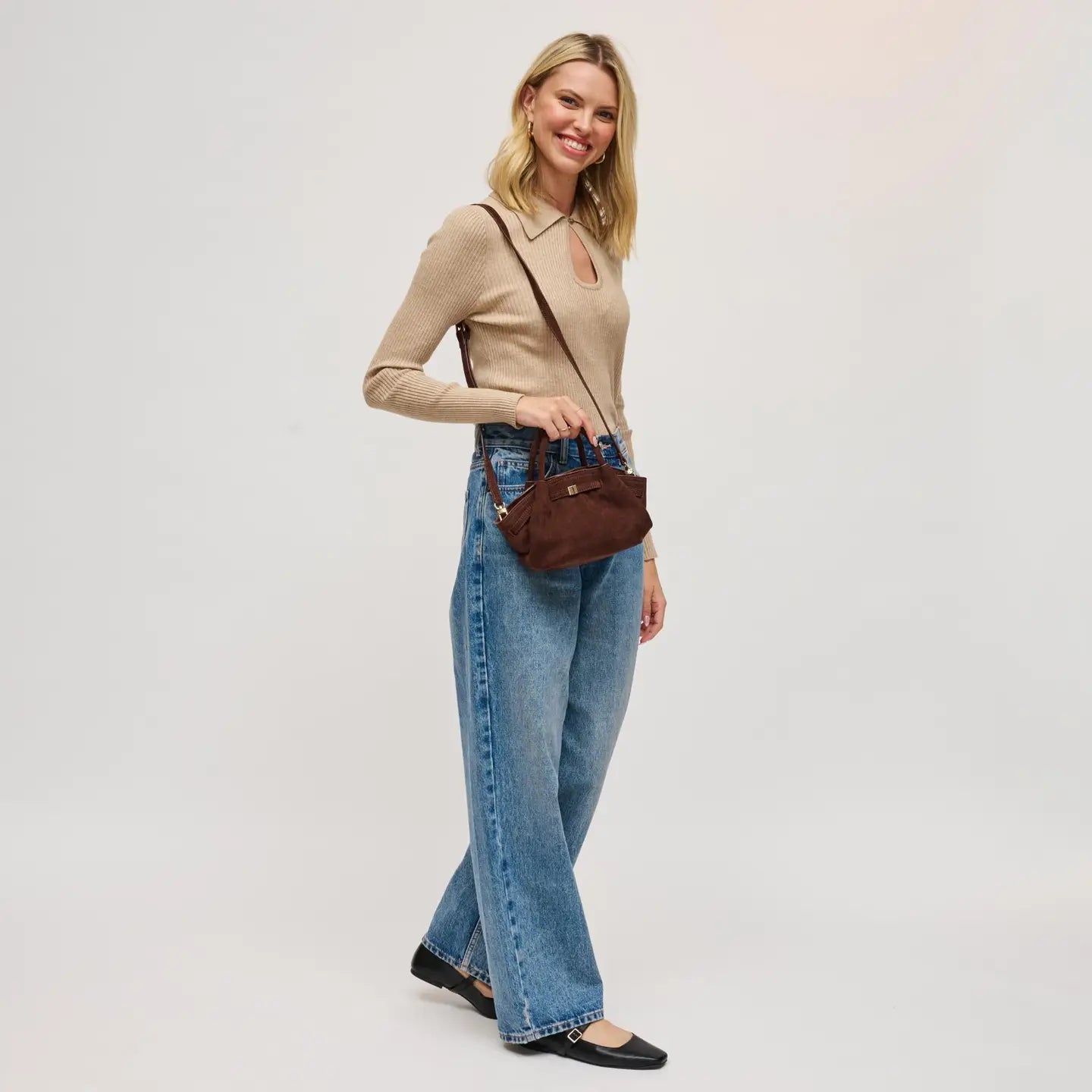 Selena - Faux Suede Crossbody