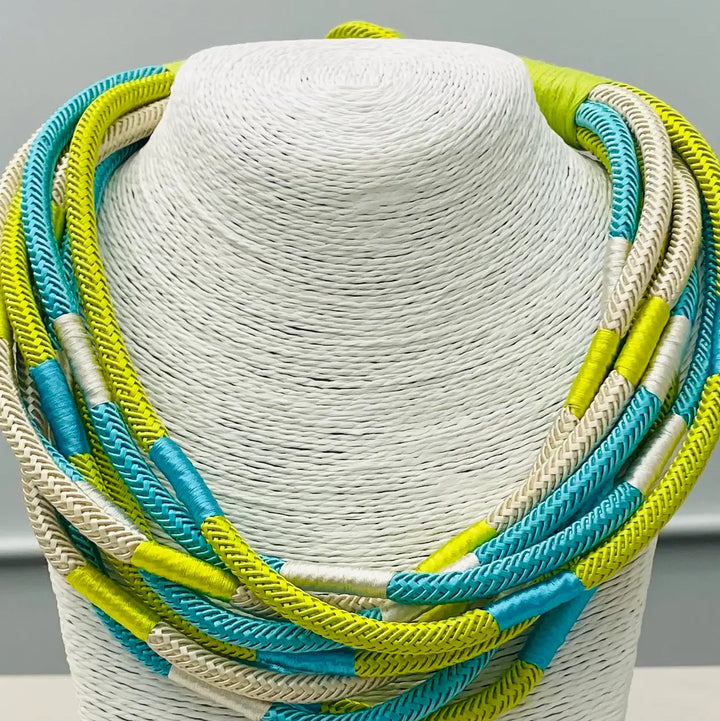 "Original" Slub 8-strand (Citrus/Turq Multi)