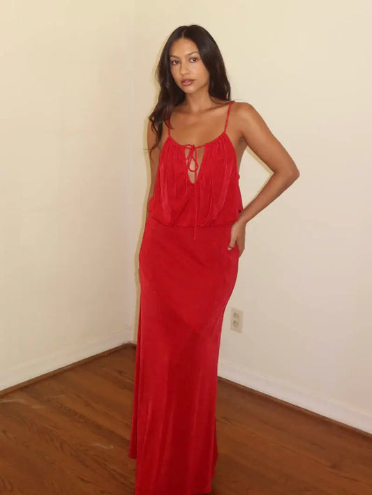 Slinky Knit Maxi Dress