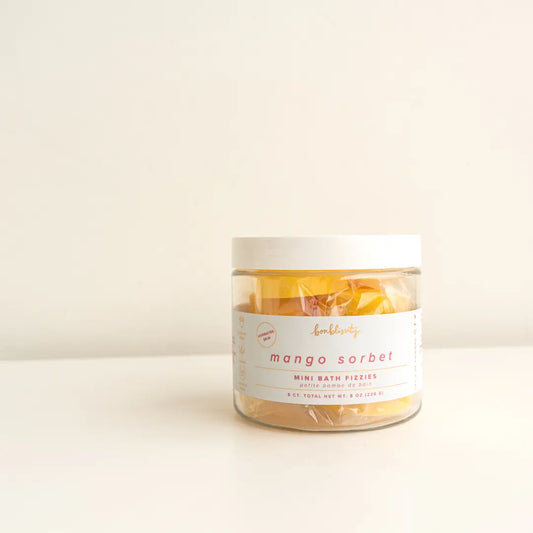 Mini Bath Fizzies (8 Pc) - Mango Sorbet