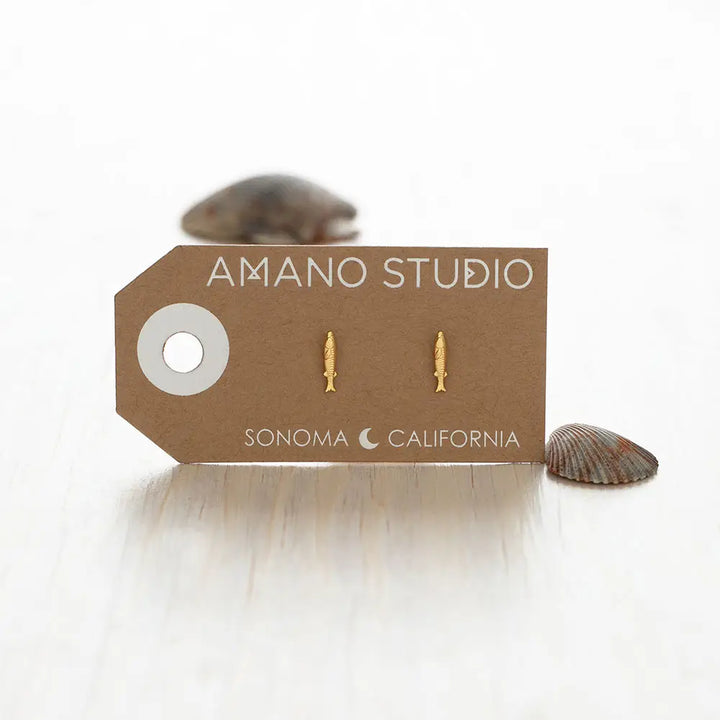 Teeny Fish Stud Earrings