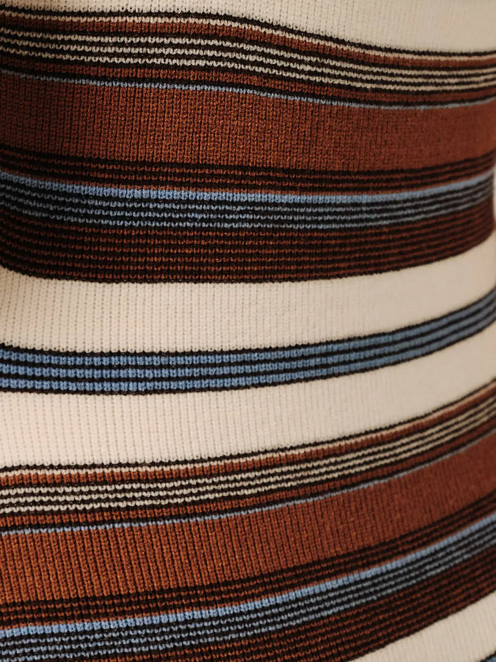 Contrast Binding Knit Slip Dress