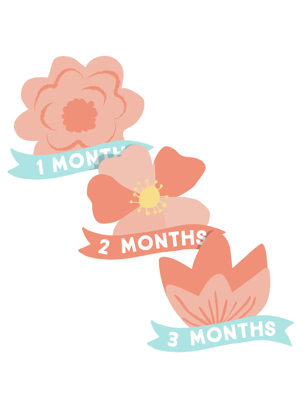 Watch Me Grow Milestone Blanket, Floral