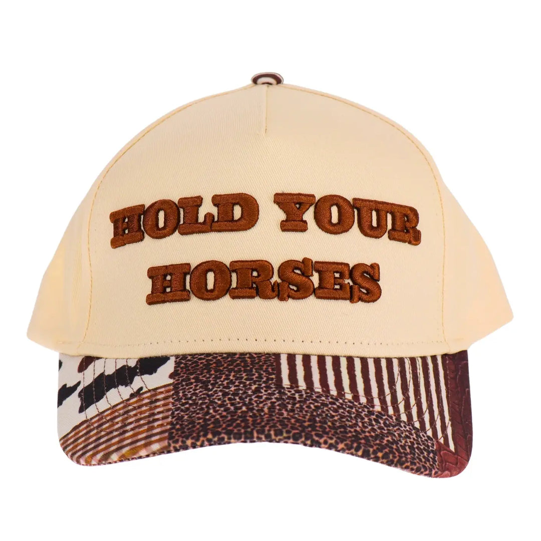 Hold Your Horses Embroidered Trucker Hat