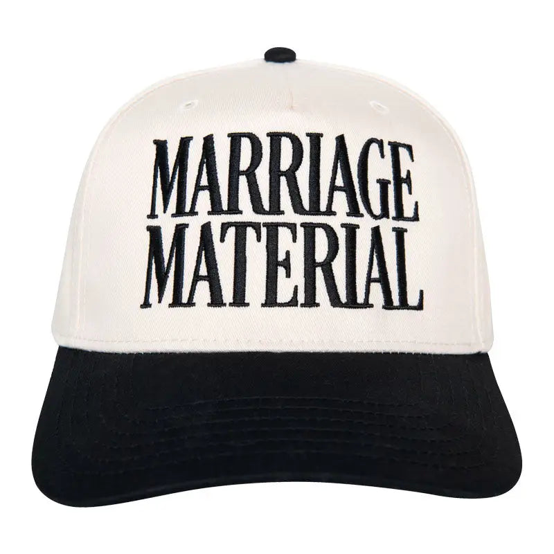 Marriage Material Two-Toned Trucker Hats For Women