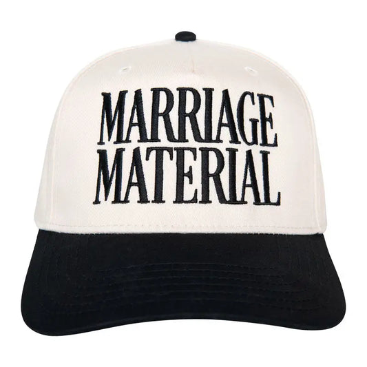 Marriage Material Two-Toned Trucker Hats For Women