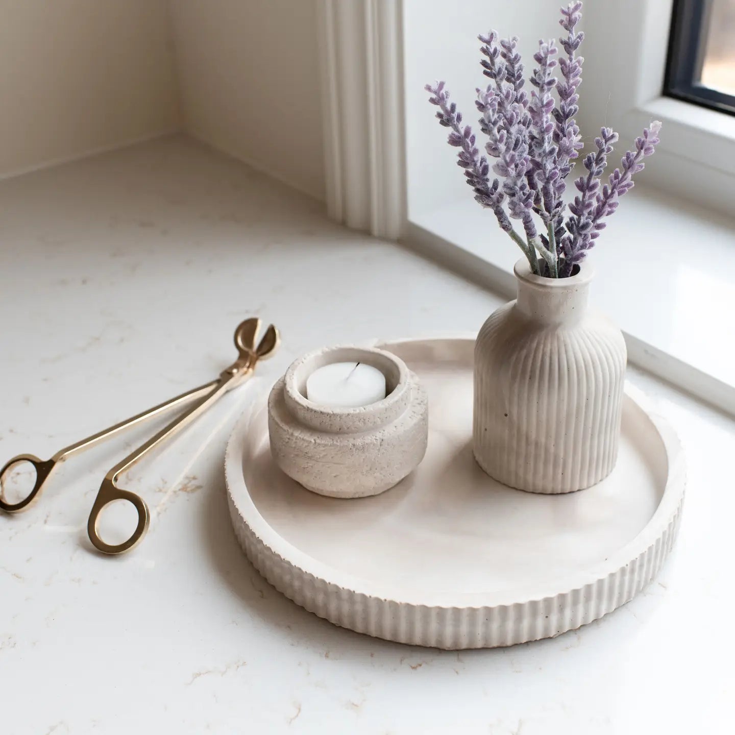 Stoneware Collection - Fluted Round Tray