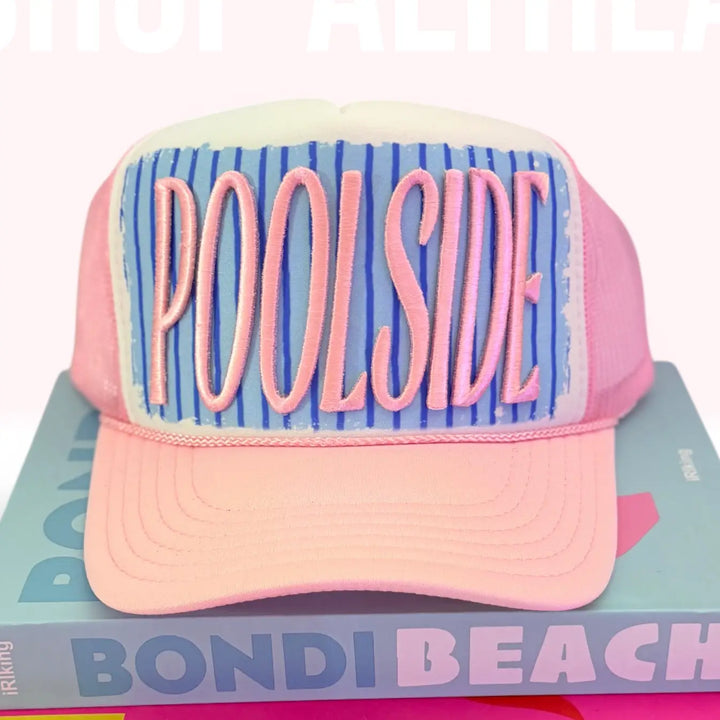 Poolside Puff Thread Foam Trucker Hat