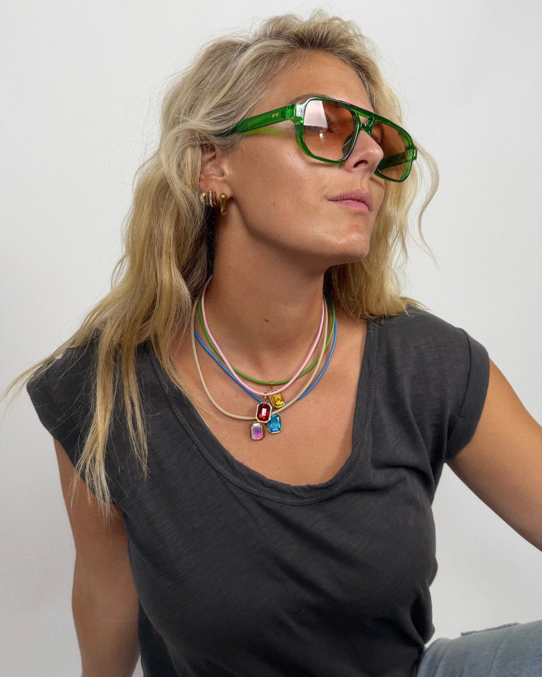 Natural Quin Pendant Necklace : Hypoallergenic and Water Resistant