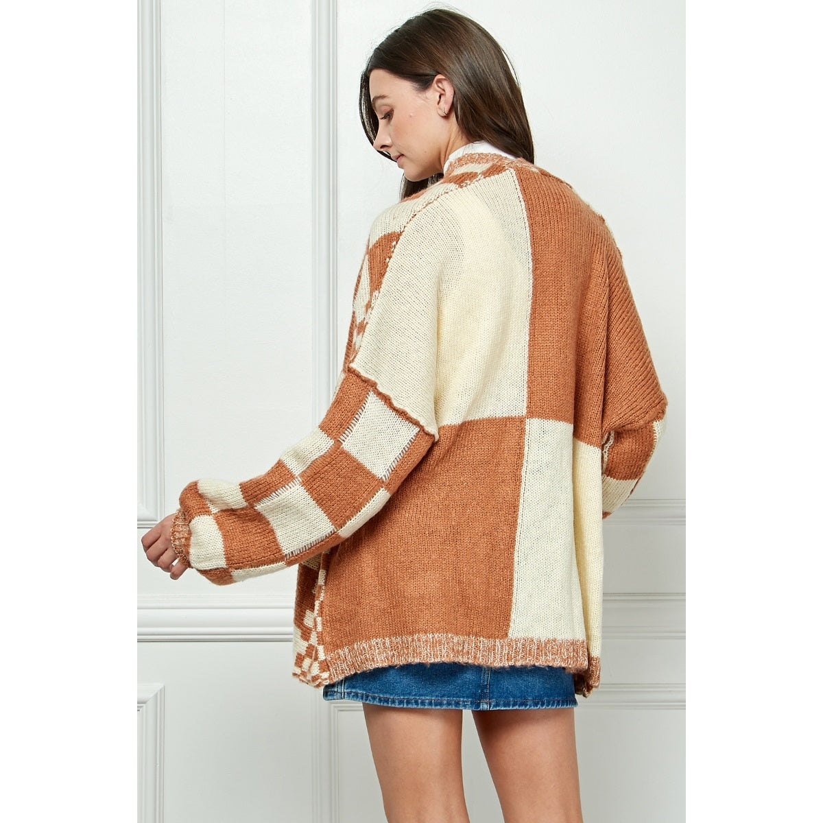 Checkered Cardigan