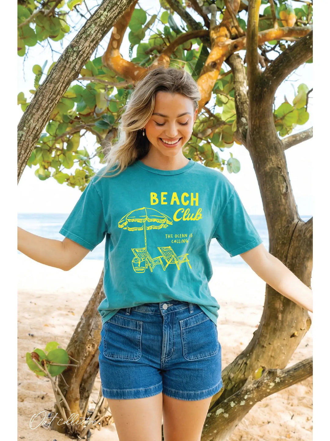 Beach Club Supima Mineral Washed Tee