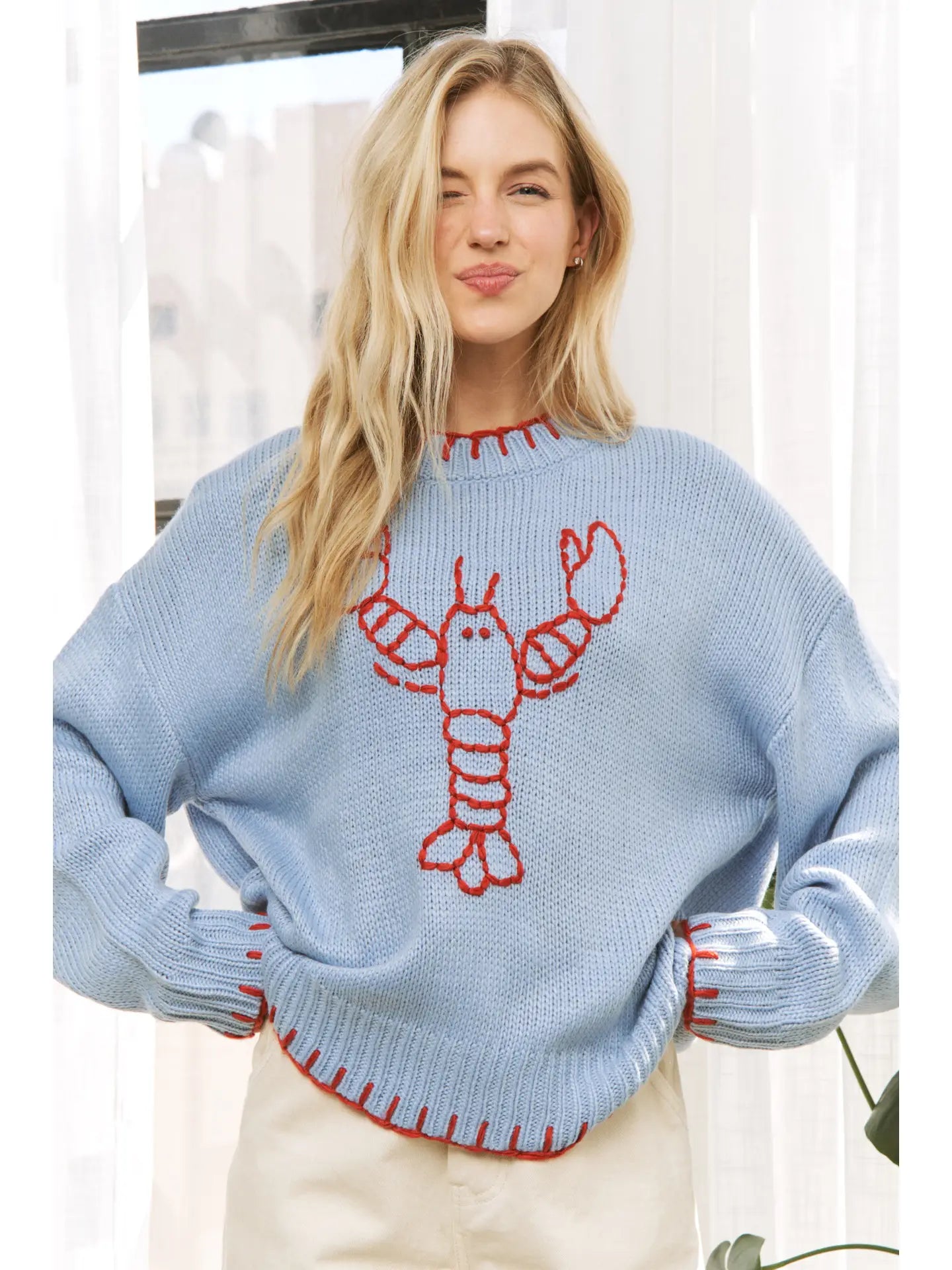 Lobster Casual Pullover Sweater