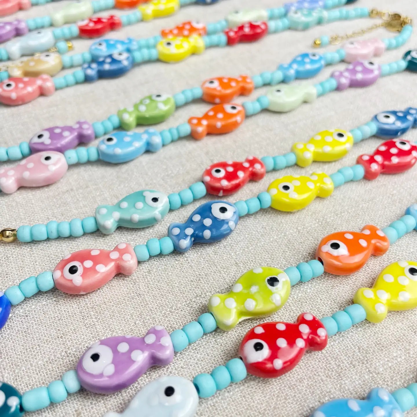 Fish in the Sea Beaded Necklace