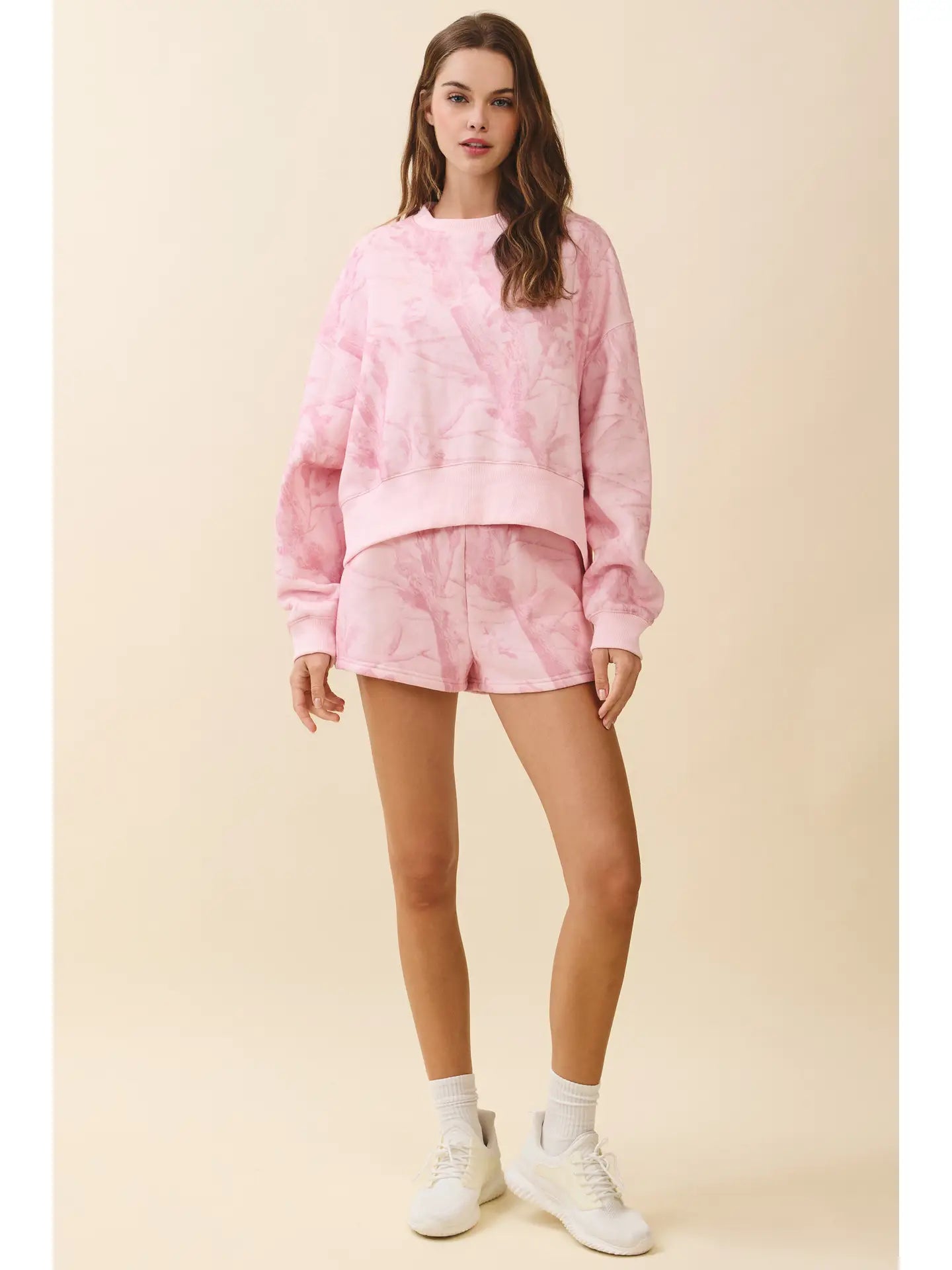 Pink Camouflage Pullover
