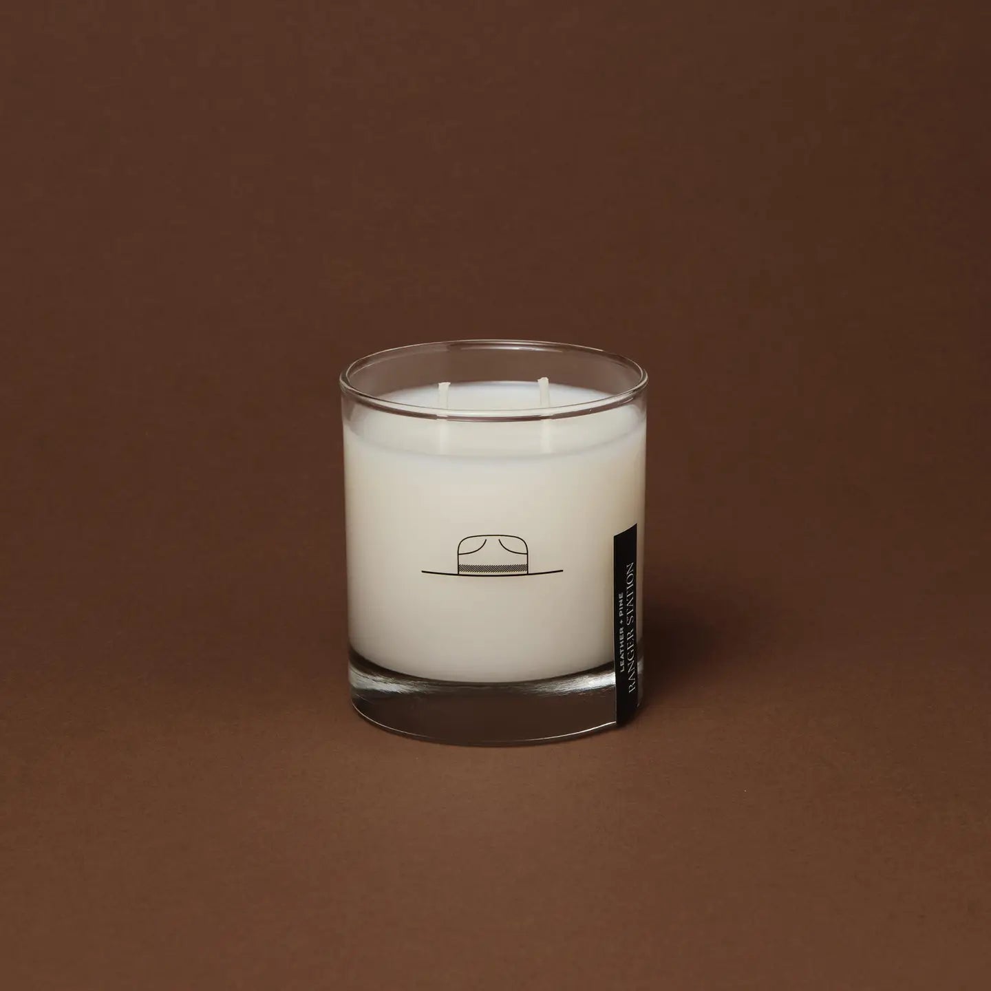 Leather + Pine Candle
