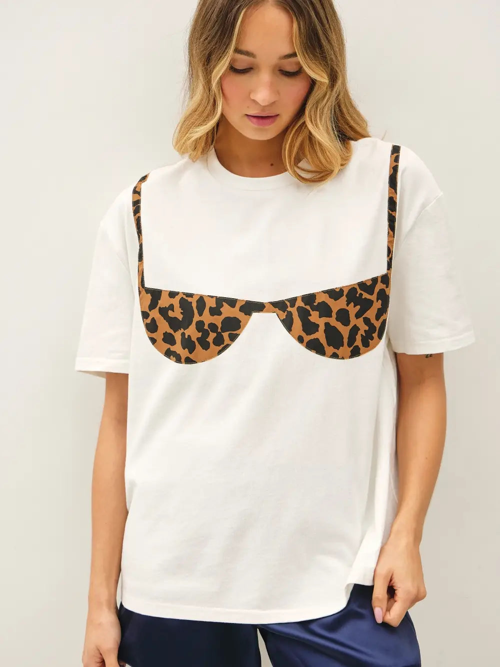 Sandy Leopard Bikini Tee
