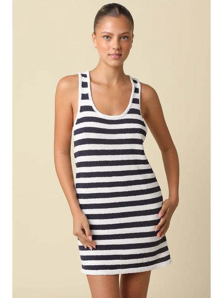 Chloe Terry Stripe Mini Dress