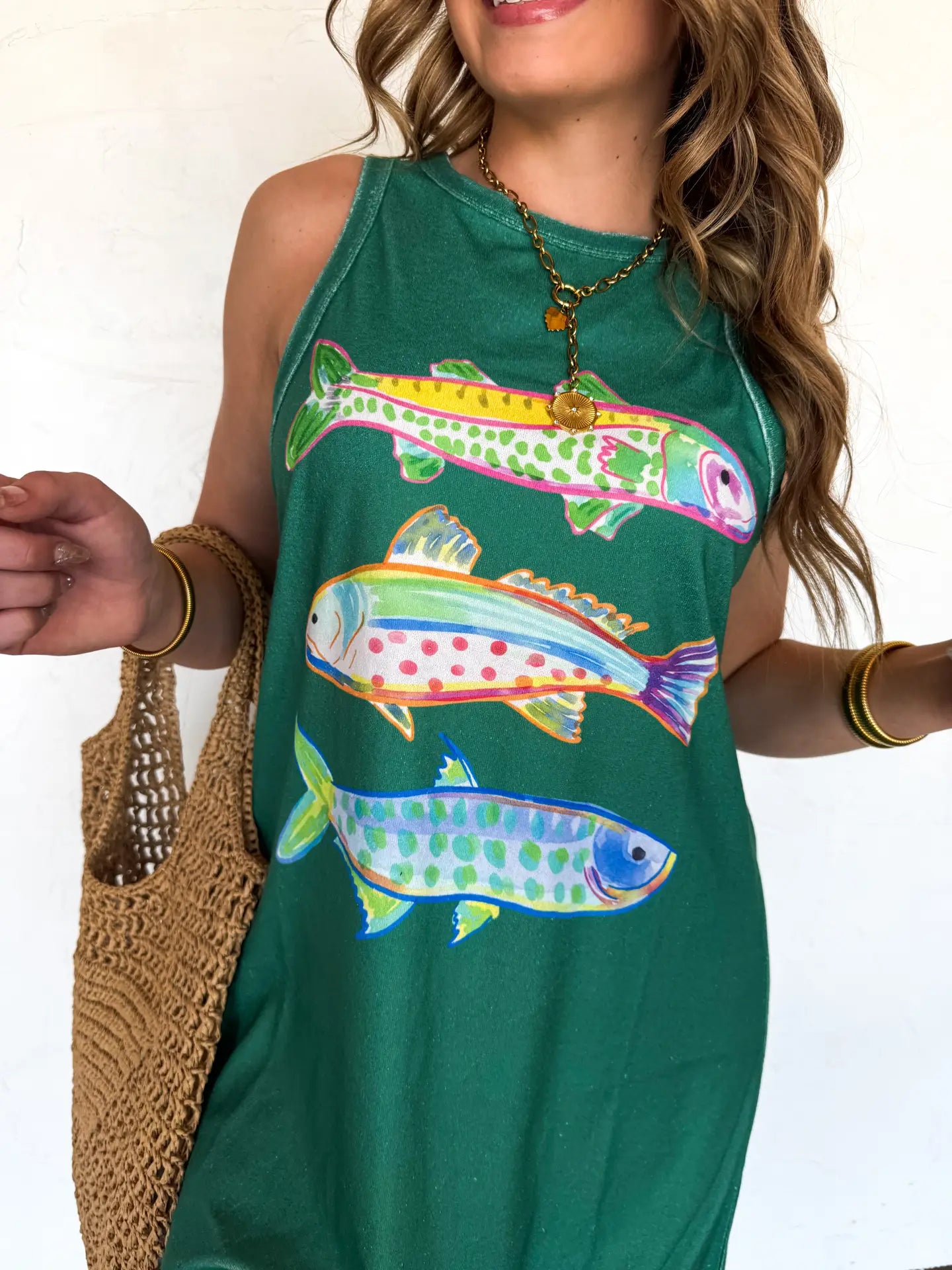 Gone Fishin' Terry Dress