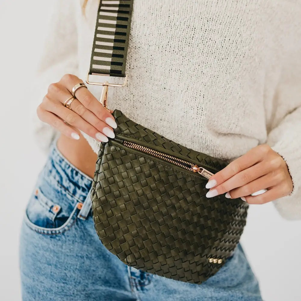 Olive Westlyn Woven Bum Bag