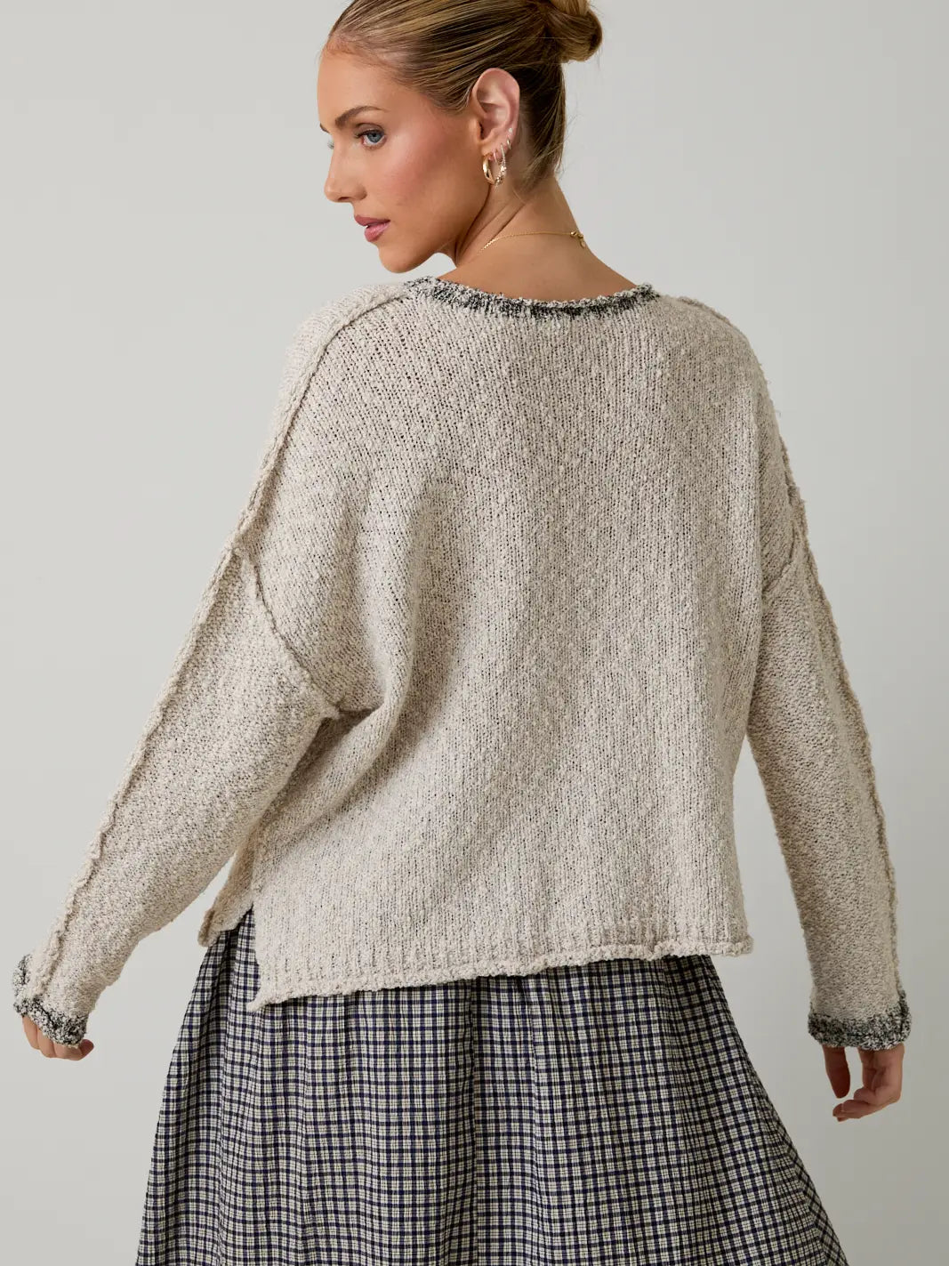 Cream Boatneck Sweater