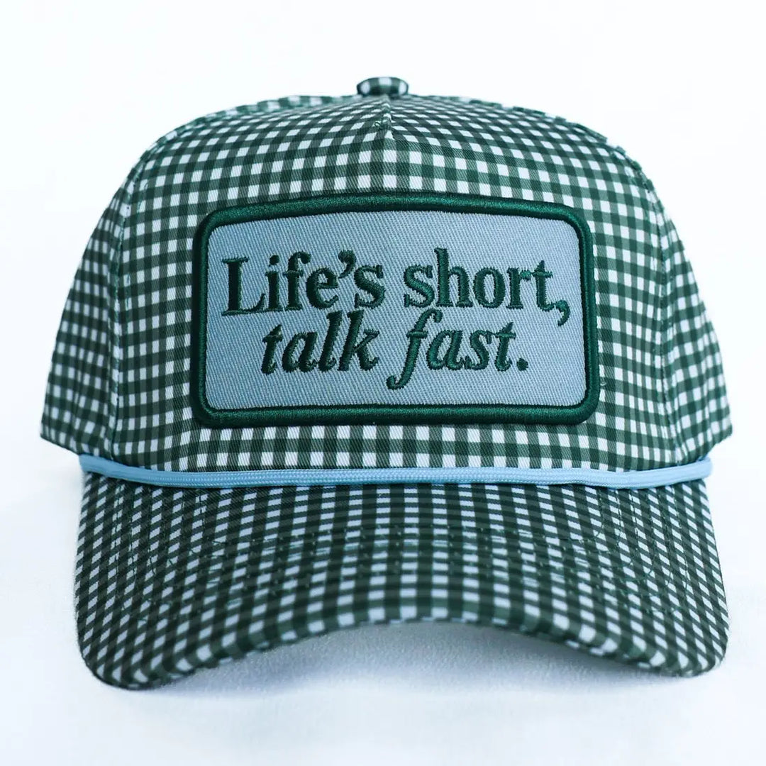 Life’s Short, Talk Fast Canvas Cap