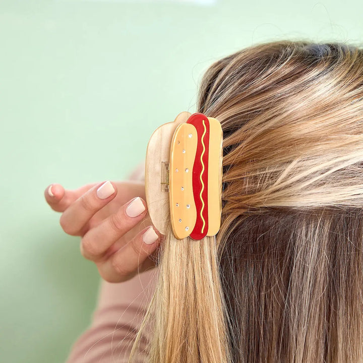 Hotdog Hair Claw Clip