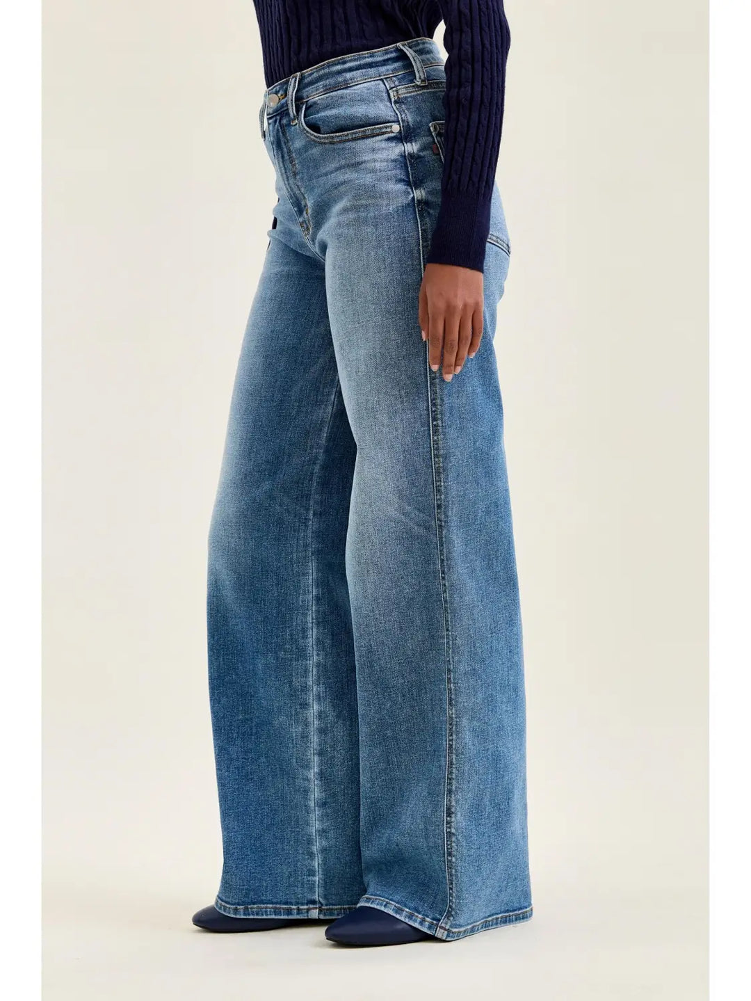 Hw "Angelina" Column Straight Md Classic Soft Indigo