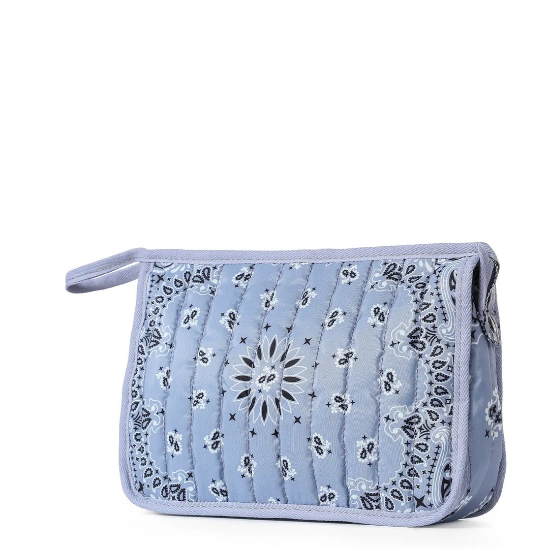 Bandana Print Pouch - Beau Light Blue