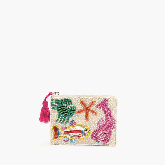 Underwater Tales Beaded Coin Pouch