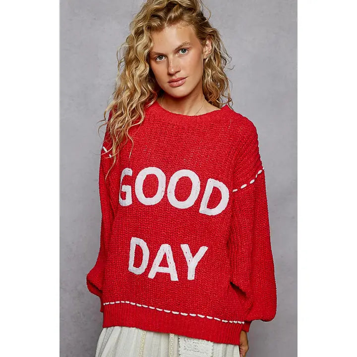 Good Day Knit in Red