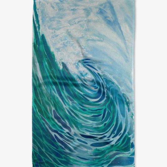Ocean Wave Tea Towel Geometry